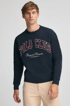 Polo Club Sweat-Shirts*Sweat-shirt à coupe ample Established 2012 Bleu Marine