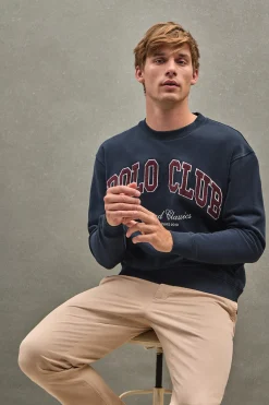 Polo Club Sweat-Shirts*Sweat-shirt à coupe ample Established 2012 Bleu Marine
