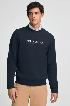 Polo Club Sweat-Shirts*Sweat-shirt à coupe décontractée Established 2012 Bleu Marine