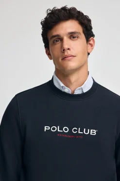 Polo Club Sweat-Shirts*Sweat-shirt à coupe décontractée Established 2012 Bleu Marine