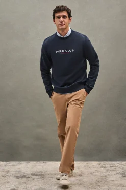 Polo Club Sweat-Shirts*Sweat-shirt à coupe décontractée Established 2012 Bleu Marine
