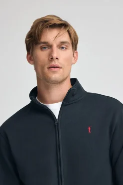 Polo Club Sweat-Shirts*Sweat-shirt à col montant, fermeture éclair avec logo Rigby Go Bleu Marine