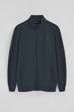 Polo Club Sweat-Shirts*Sweat-shirt à col montant, fermeture éclair avec logo Rigby Go Bleu Marine