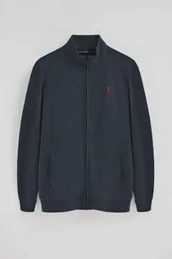 Polo Club Sweat-Shirts*Sweat-shirt à col montant, fermeture éclair avec logo Rigby Go Bleu Marine