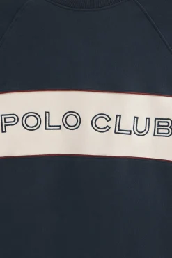 Polo Club Sweat-Shirts*Sweat-shirt à coupe décontractée, col ras du cou et logo Bleu Marine