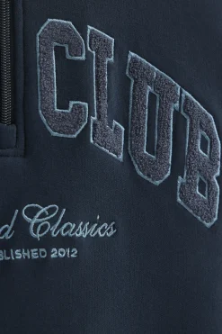 Polo Club Sweat-Shirts*Sweat-shirt à col montant et logo Established 2012 Bleu Marine