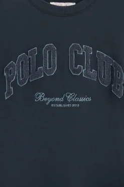 Polo Club Sweat-Shirts*Sweat-shirt à coupe ample avec logo Established 2012 Bleu Marine