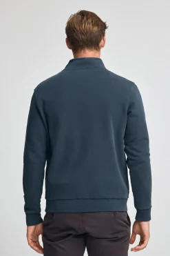 Polo Club Sweat-Shirts*Sweat-shirt à fermeture éclair partielle et effet délavé avec logo Rigby Go Bleu Marine