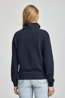 Polo Club Sweat-Shirts*Sweat-shirt à fermeture éclair partielle et broderie Rigby Go Bleu Marine
