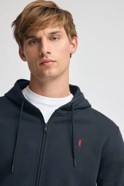 Polo Club Sweat-Shirts*Sweat-shirt avec capuche, fermeture éclair et logo Rigby Go Bleu Marine