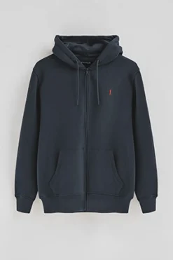 Polo Club Sweat-Shirts*Sweat-shirt avec capuche, fermeture éclair et logo Rigby Go Bleu Marine