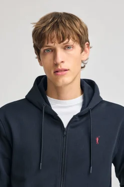 Polo Club Sweat-Shirts*Sweat-shirt avec capuche, fermeture éclair et logo Rigby Go Bleu Marine