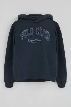 Polo Club Sweat-Shirts*Sweat-shirt avec capuche et logo established 2012 Bleu Marine