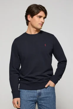 Polo Club Sweat-Shirts*Sweat-shirt détente à col ras du cou et broderie Rigby Go Bleu Marine