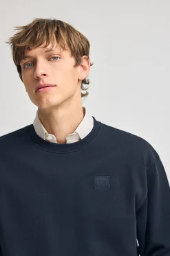 Polo Club Sweat-Shirts*Sweat-shirt détente à col ras du cou et détail Bleu Marine