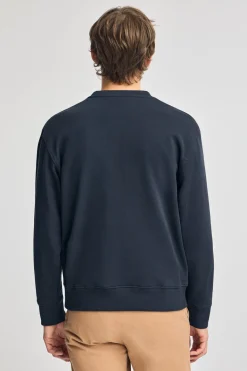 Polo Club Sweat-Shirts*Sweat-shirt détente à col ras du cou et détail Bleu Marine