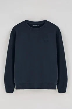 Polo Club Sweat-Shirts*Sweat-shirt détente à col ras du cou et détail Bleu Marine