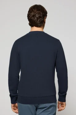 Polo Club Sweat-Shirts*Sweat-shirt détente à col ras du cou avec logo Rigby caoutchouté Bleu Marine