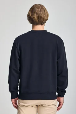 Polo Club Sweat-Shirts*Sweat-shirt surdimensionné à col ras du cou avec logo Minimal Combo Bleu Marine