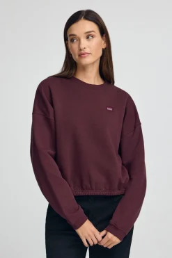 Polo Club Sweat-Shirts*Sweat-shirt bordeaux à coupe ample et logo Bourgogne