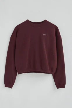 Polo Club Sweat-Shirts*Sweat-shirt bordeaux à coupe ample et logo Bourgogne