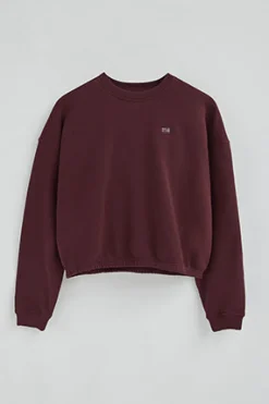 Polo Club Sweat-Shirts*Sweat-shirt bordeaux à coupe ample et logo Bourgogne