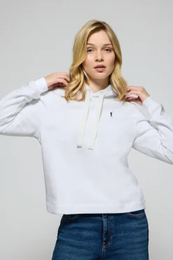 Polo Club Sweat-Shirts*Sweat-shirt à capuche avec logo brodé Rigby Go Blanc