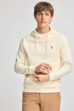 Polo Club Sweat-Shirts*Sweat-shirt couleur écru à capuche et broderie Rigby Go Beige