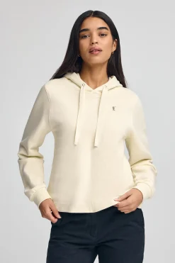 Polo Club Sweat-Shirts*Sweat-shirt couleur écru à capuche et logo Rigby Go Beige