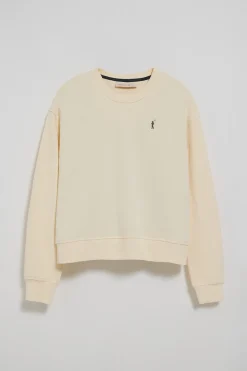 Polo Club Sweat-Shirts*Sweat-shirt couleur écru à col ras du cou et broderie logo Rigby Go Beige