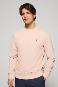 Polo Club Sweat-Shirts*Sweat-shirt couleur détente à col ras du cou et logo Rigby caoutchouté Maquillage