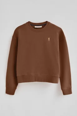 Polo Club Sweat-Shirts*Sweat-shirt couleur moka à la coupe boxy et logo Rigby Go Mocca