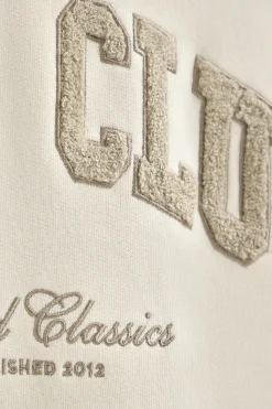 Polo Club Sweat-Shirts*Sweat-shirt écru à coupe ample avec logo Established 2012 Beige