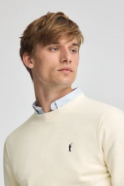 Polo Club Sweat-Shirts*Sweat-shirt écru à coupe décontractée et logo Rigby Go Beige