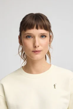 Polo Club Sweat-Shirts*Sweat-shirt écru à la coupe boxy et logo Rigby Go Beige