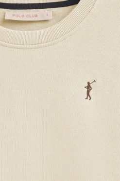 Polo Club Sweat-Shirts*Sweat-shirt écru à la coupe boxy et logo Rigby Go Beige