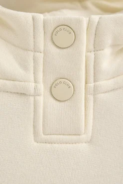 Polo Club Sweat-Shirts*Sweat-shirt écru avec capuche et logo Beige
