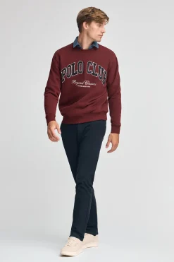 Polo Club Sweat-Shirts*Sweat-shirt à coupe ample Established 2012 Grenat