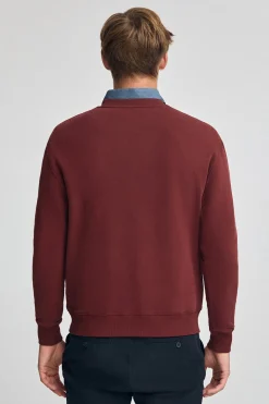 Polo Club Sweat-Shirts*Sweat-shirt à coupe ample Established 2012 Grenat