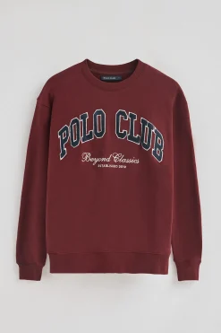 Polo Club Sweat-Shirts*Sweat-shirt à coupe ample Established 2012 Grenat