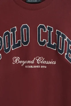 Polo Club Sweat-Shirts*Sweat-shirt à coupe ample Established 2012 Grenat
