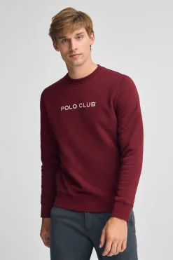 Polo Club Sweat-Shirts*Sweat-shirt à coupe décontractée Established 2012 Grenat