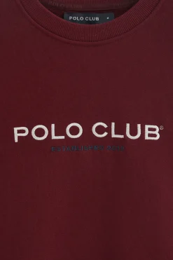 Polo Club Sweat-Shirts*Sweat-shirt à coupe décontractée Established 2012 Grenat