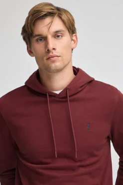 Polo Club Sweat-Shirts*Sweat-shirt avec capuche à coupe regular et logo Rigby Go Grenat