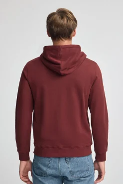 Polo Club Sweat-Shirts*Sweat-shirt avec capuche à coupe regular et logo Rigby Go Grenat