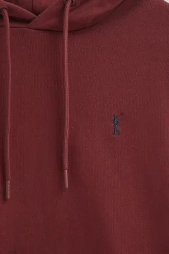 Polo Club Sweat-Shirts*Sweat-shirt avec capuche à coupe regular et logo Rigby Go Grenat