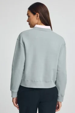Polo Club Sweat-Shirts*Sweat-shirt gris bleu à coupe boxy Established 2012 Bleu grisâtre