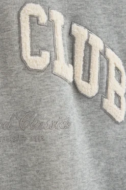 Polo Club Sweat-Shirts*Sweat-shirt gris chiné à coupe ample avec logo Established 2012 Gris Vigoré