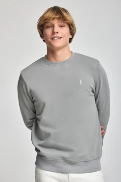 Polo Club Sweat-Shirts*Sweat-shirt détente à col ras du cou et broderie Rigby Go Gris