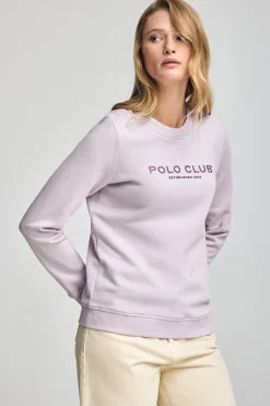 Polo Club Sweat-Shirts*Sweat-shirt et logo caoutchouté Lavande